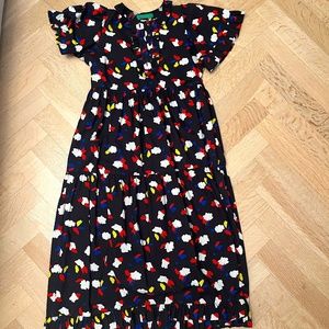 CLARE V Martine Dress Vallée de Loire Floral PRE-OWNED XS